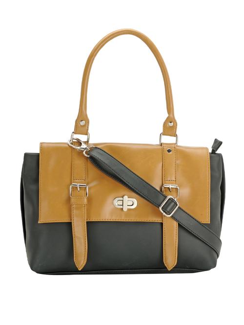 mustard leatherette  handbag - 13447677 - Very Small Image - 1