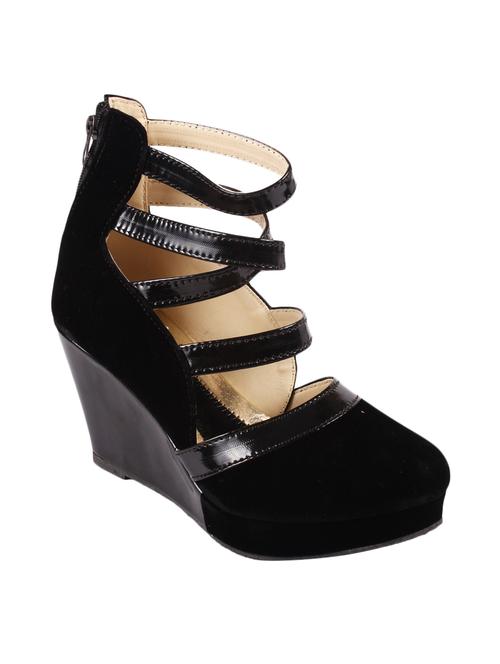 anand archies artificial leather wedges for women's and girl's (aa-253-black-36) - 13449878 - Very Small Image - 1