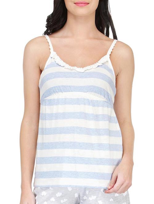 frill detail striped camisole  - 13451665 - Very Small Image - 1