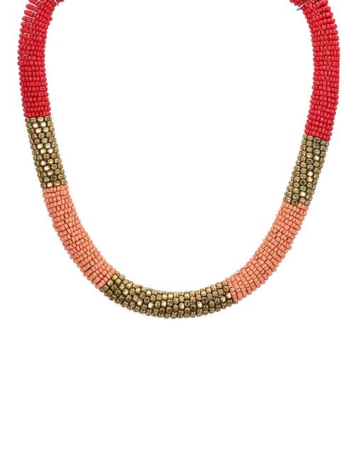 beautiful coral statement necklace - 13455336 - Very Small Image - 1