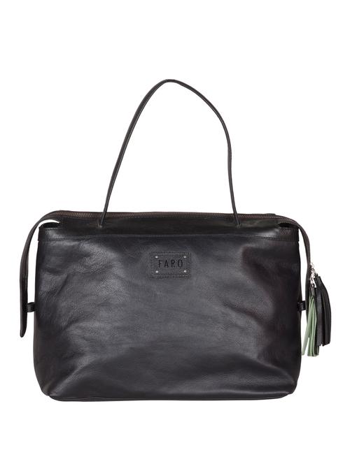 black leather handbag - 13459628 - Very Small Image - 1