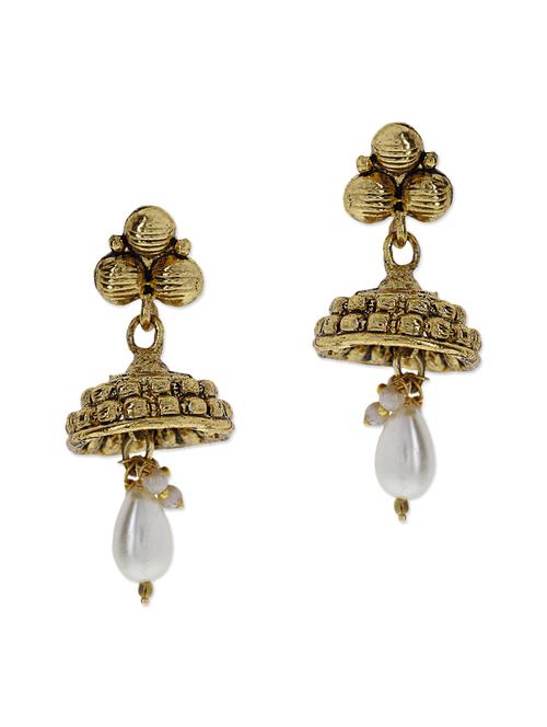 green copper drop(set of 2) earrings - 13460974 - Very Small Image - 1