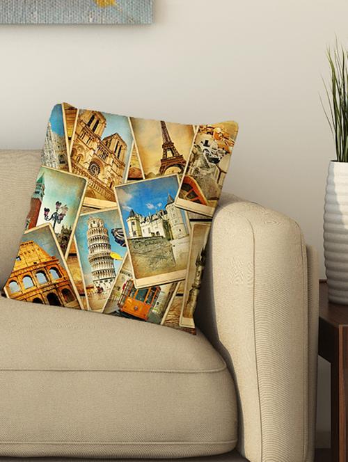 la verve digital printed cotton cushion cover - 13462017 - Very Small Image - 1