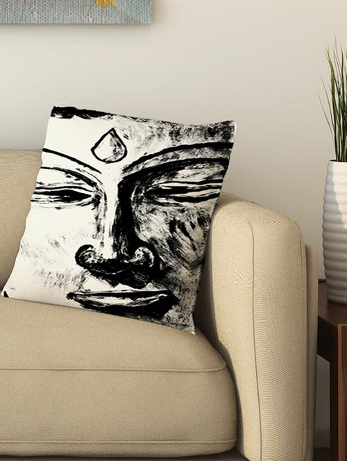 la verve digital printed cotton cushion cover - 13462039 - Very Small Image - 1