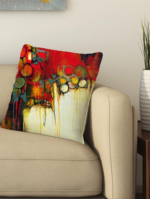 la verve digital printed cotton cushion cover - 13462082 - Very Small Image - 1