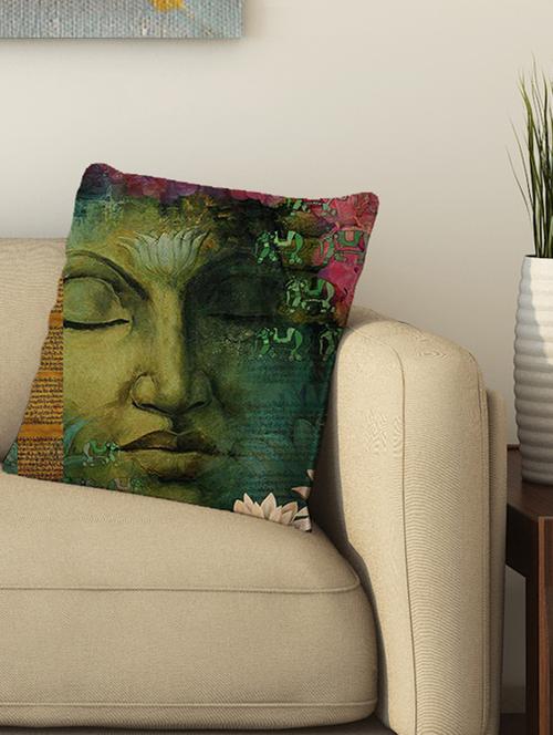 la verve digital printed cotton cushion cover - 13462083 - Very Small Image - 1
