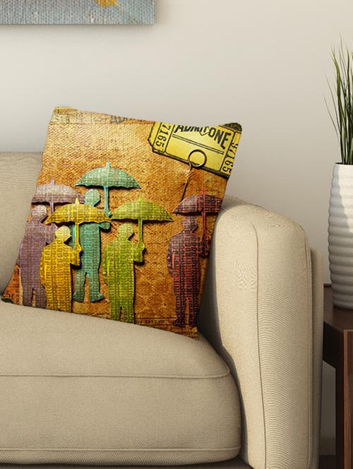 la verve digital printed cotton cushion cover - 13462086 - Very Small Image - 1