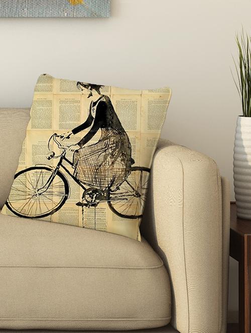 la verve digital printed cotton cushion cover - 13462147 - Very Small Image - 1