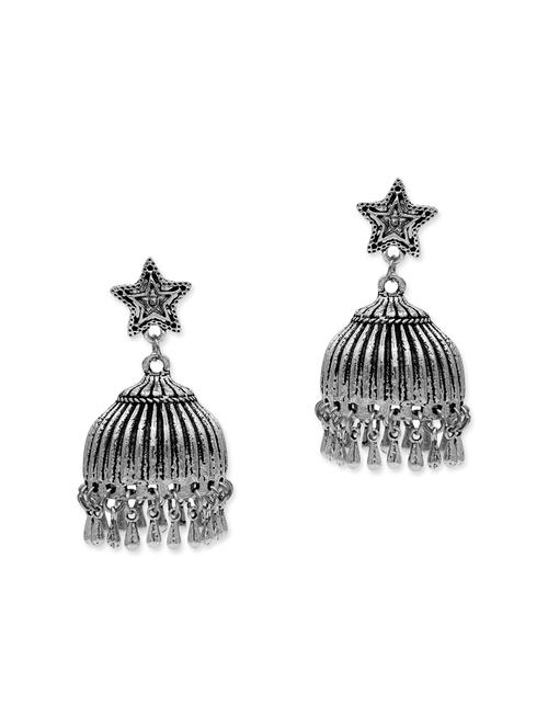chunky ethnic jhumki earrings - 13462606 - Very Small Image - 1