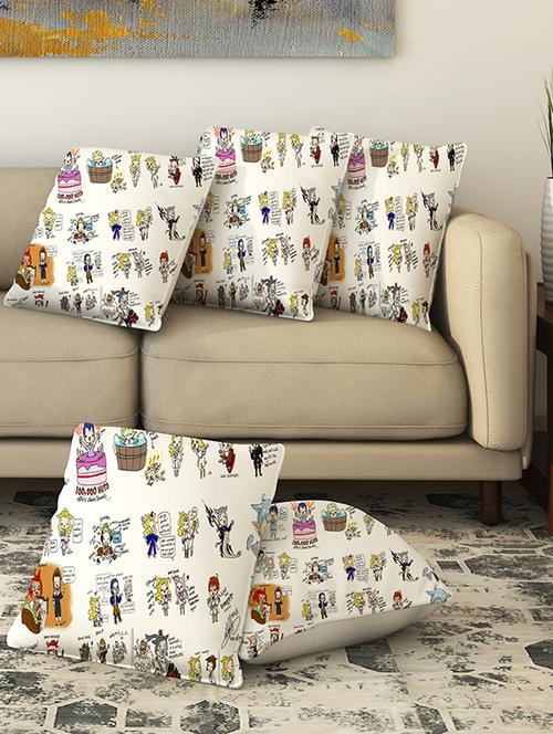 la verve digital printed canvas cushion cover - 13463002 - Very Small Image - 1