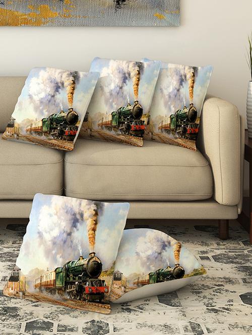 la verve digital printed canvas cushion cover - 13463077 - Very Small Image - 1