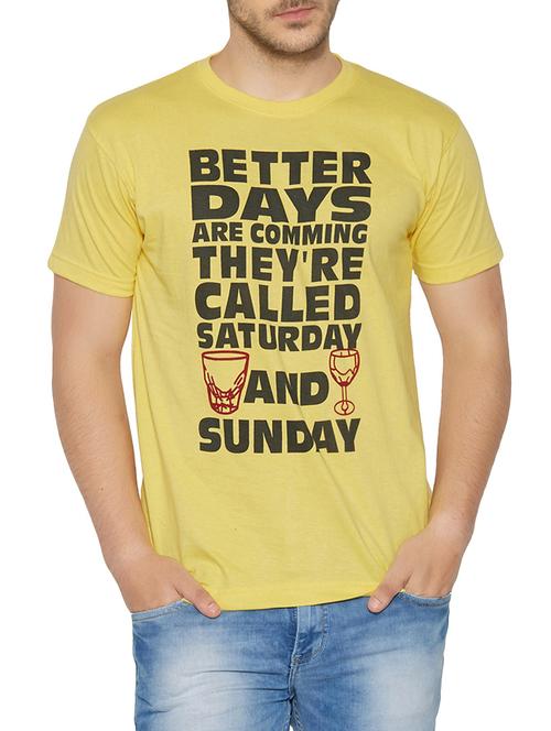 yellow cotton t-shirt - 13466311 - Very Small Image - 1