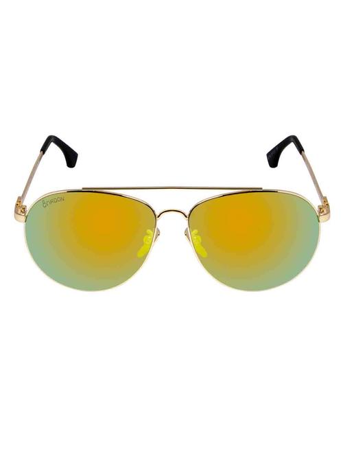 cardon yellow aviator uv protected, mirrored sunglass - 13467984 - Very Small Image - 1