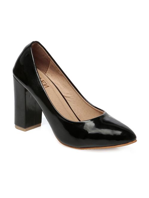 black leather slip on pumps - 13478535 - Very Small Image - 1