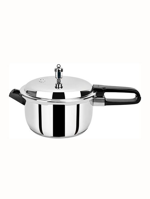 pristine 5 ltr stainless steel pressure cooker - 13480348 - Very Small Image - 1