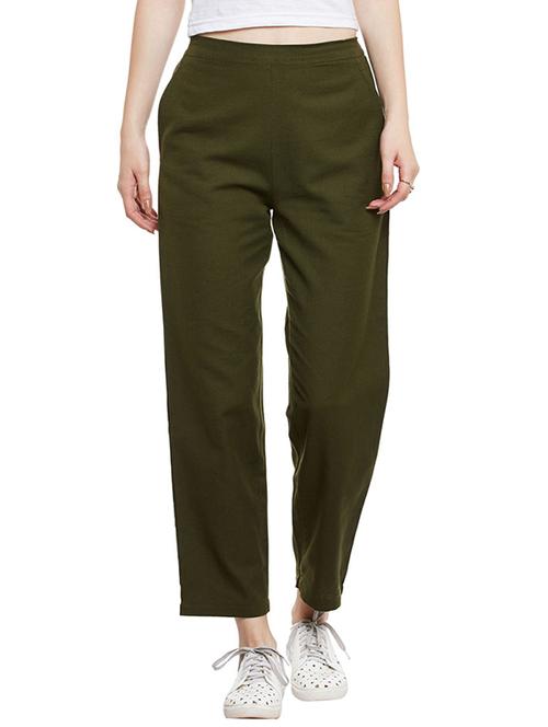 green cotton trouser - 13480399 - Very Small Image - 1