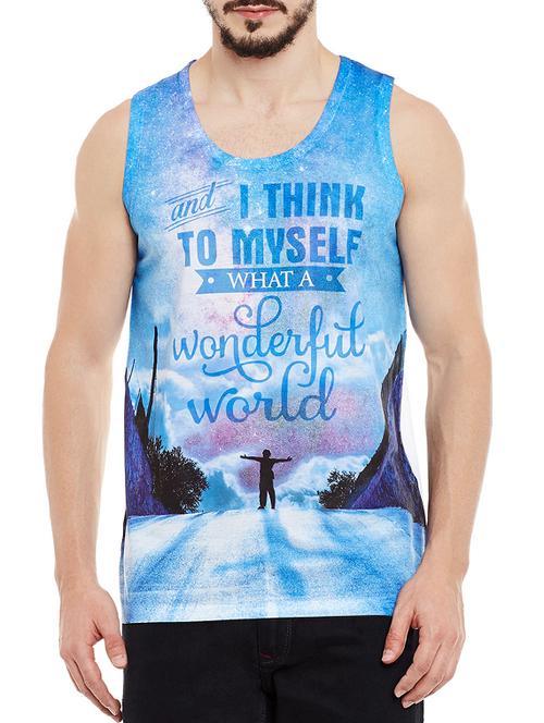 blue polyester vest - 13480525 - Very Small Image - 1