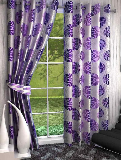 single  polyster door curtain - 3 pc (dcn3-065) - 13482094 - Very Small Image - 1