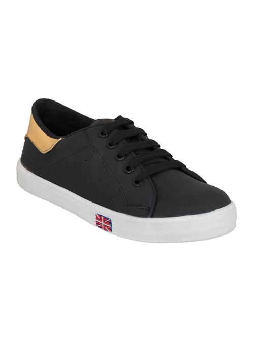 black fabric laceup sneakers - 13502187 - Very Small Image - 1