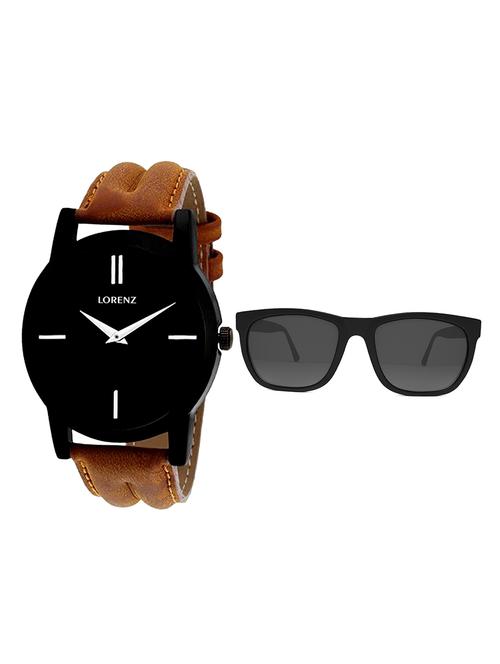 black dial rough watch and wayfarer sunglasses- for men - 13552702 - Very Small Image - 1