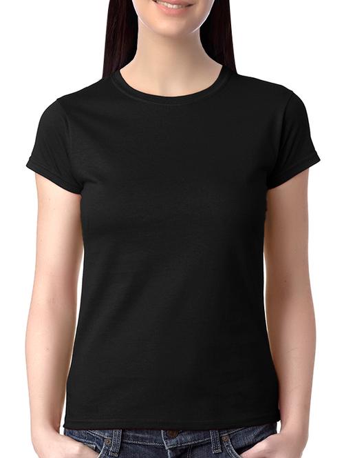 black cotton regular tshirt - 13553280 - Very Small Image - 1