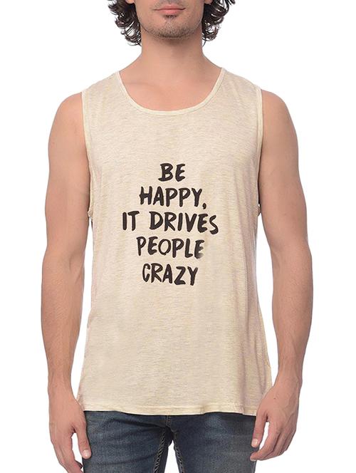 beige cotton t-shirt - 13556246 - Very Small Image - 1