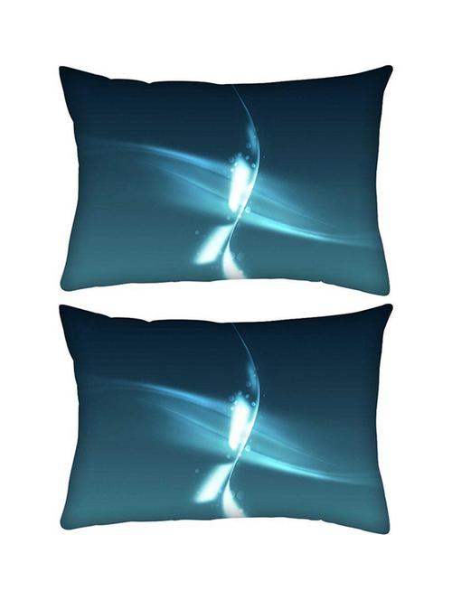 snoogg pack of two sparkling abstract design rectangle toss throw pillow cushion cover decoarative pillow case 14 x 07" - 13574625 - Very Small Image - 1