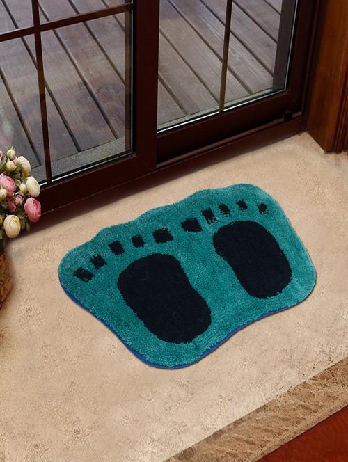 blue cotton door mat - 13579012 - Very Small Image - 1