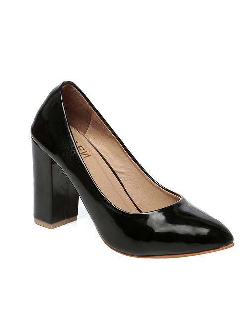 black leather slip on pumps - 13599439 - Very Small Image - 1