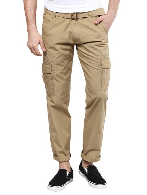 beige cotton cargos - 13605609 - Very Small Image - 1