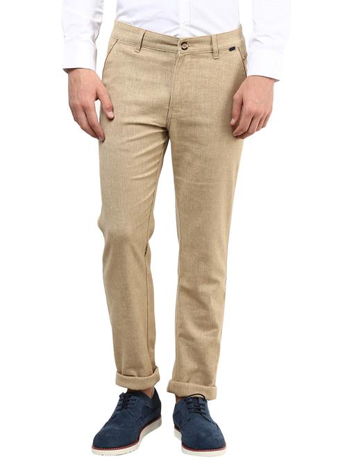 beige cotton chinos - 13605624 - Very Small Image - 1