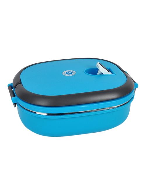 little kitchen blue plastic & steel lunch box - 13607397 - Very Small Image - 1