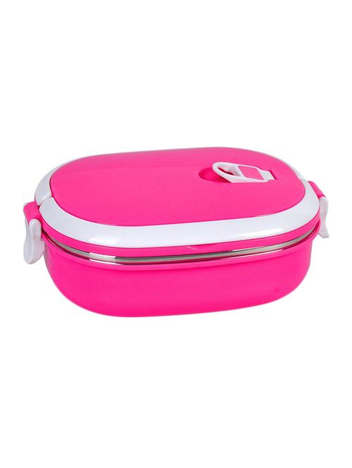 little kitchen pink plastic & steel lunch box - 13607403 - Very Small Image - 1