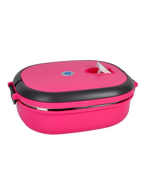 little kitchen pink plastic & steel lunch box - 13607419 - Very Small Image - 1