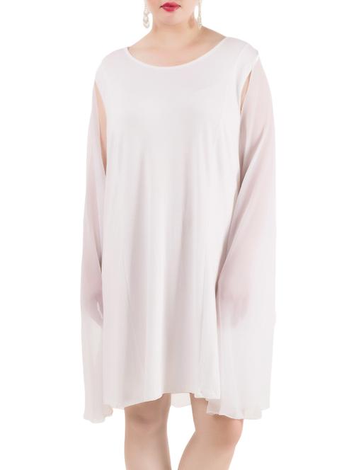 cape sleeved plus dress - 13648271 - Very Small Image - 1