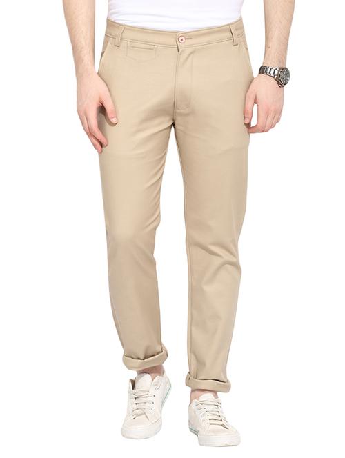 beige cotton chinos casual trouser - 13648477 - Very Small Image - 1