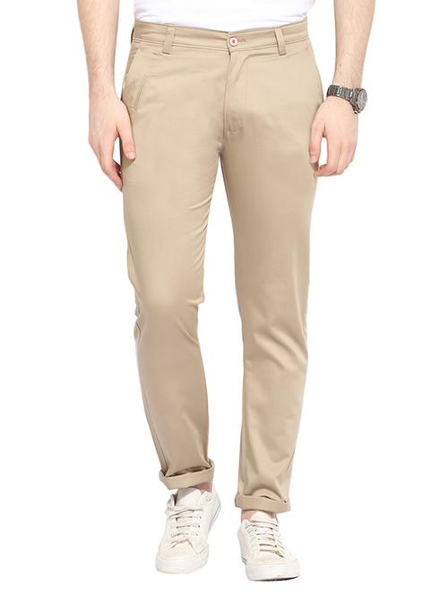 beige cotton chinos casual trouser - 13648487 - Very Small Image - 1