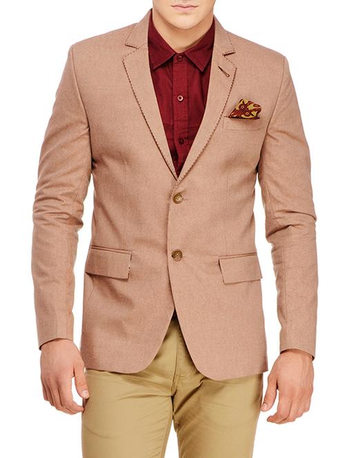 pink polyester single breasted formal blazer - 13648804 - Very Small Image - 1