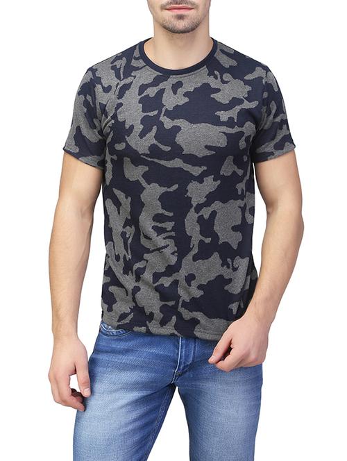 grey camouflage cotton t-shirt - 13650021 - Very Small Image - 1