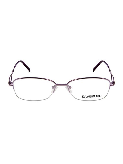 david blake purple oval half rim eyeframe - 13650478 - Very Small Image - 1