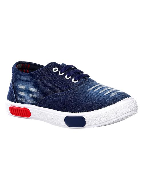 blue denim lace up shoes - 13651038 - Very Small Image - 1