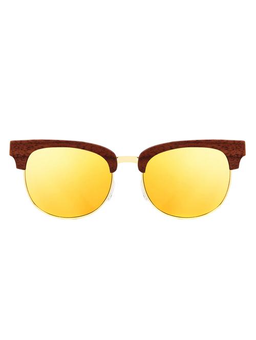 tocca di legno fabiano gold clubmaster wooden sunglasses - 13651047 - Very Small Image - 1