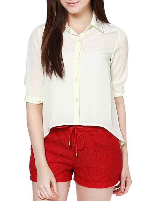 white crepe shirt - 13656800 - Very Small Image - 1