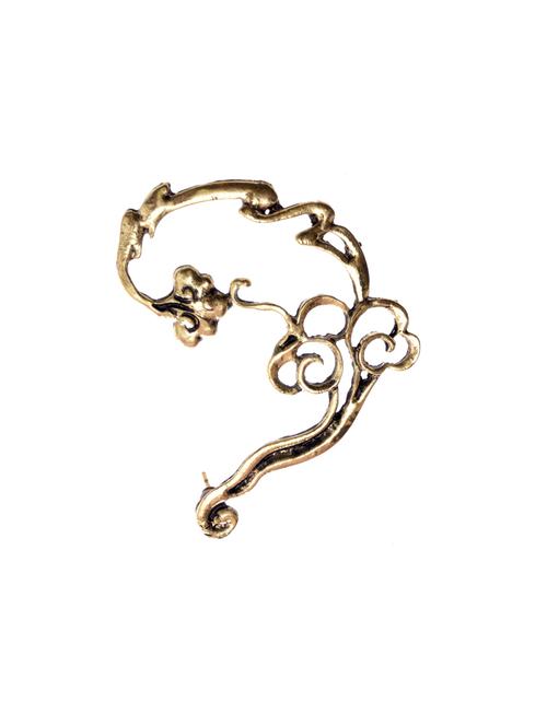 gold metal earring - 13657495 - Very Small Image - 1