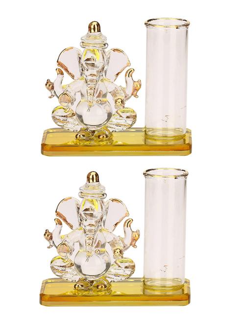 lakshya dual face intellectual ganesha with pen stand (set of 2) - 13659338 - Very Small Image - 1