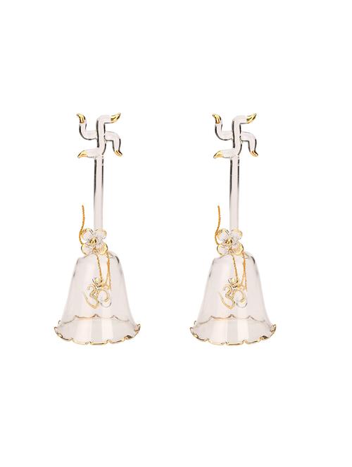 lakshya devine melodious sound ringing bell (pooja ghanti) (set of 2) - 13659347 - Very Small Image - 1