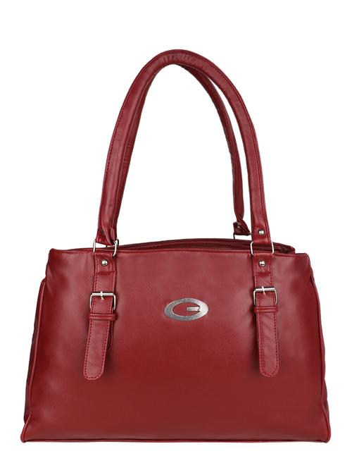 brown leatherette regular handbag - 13660170 - Very Small Image - 1