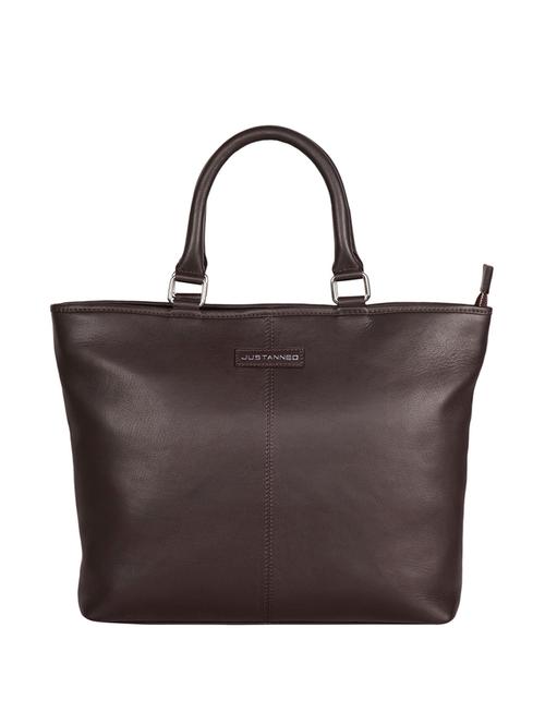 brown leather regular satchel - 13661319 - Very Small Image - 1