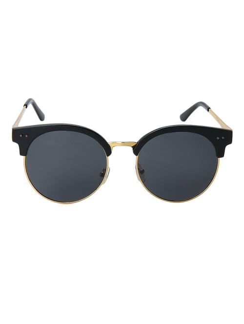 black half rim uv protected round sunglasses - 13665694 - Very Small Image - 1