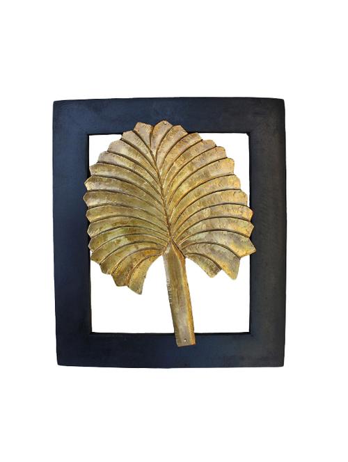 Indian Wooden Leaf Wall Frame Handmade Gift Item For Home Decor - 13665888 - Very Small Image - 1